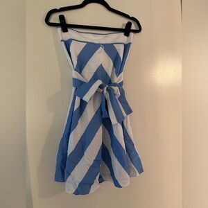 Anne Taylor Striped Bow Skirt
